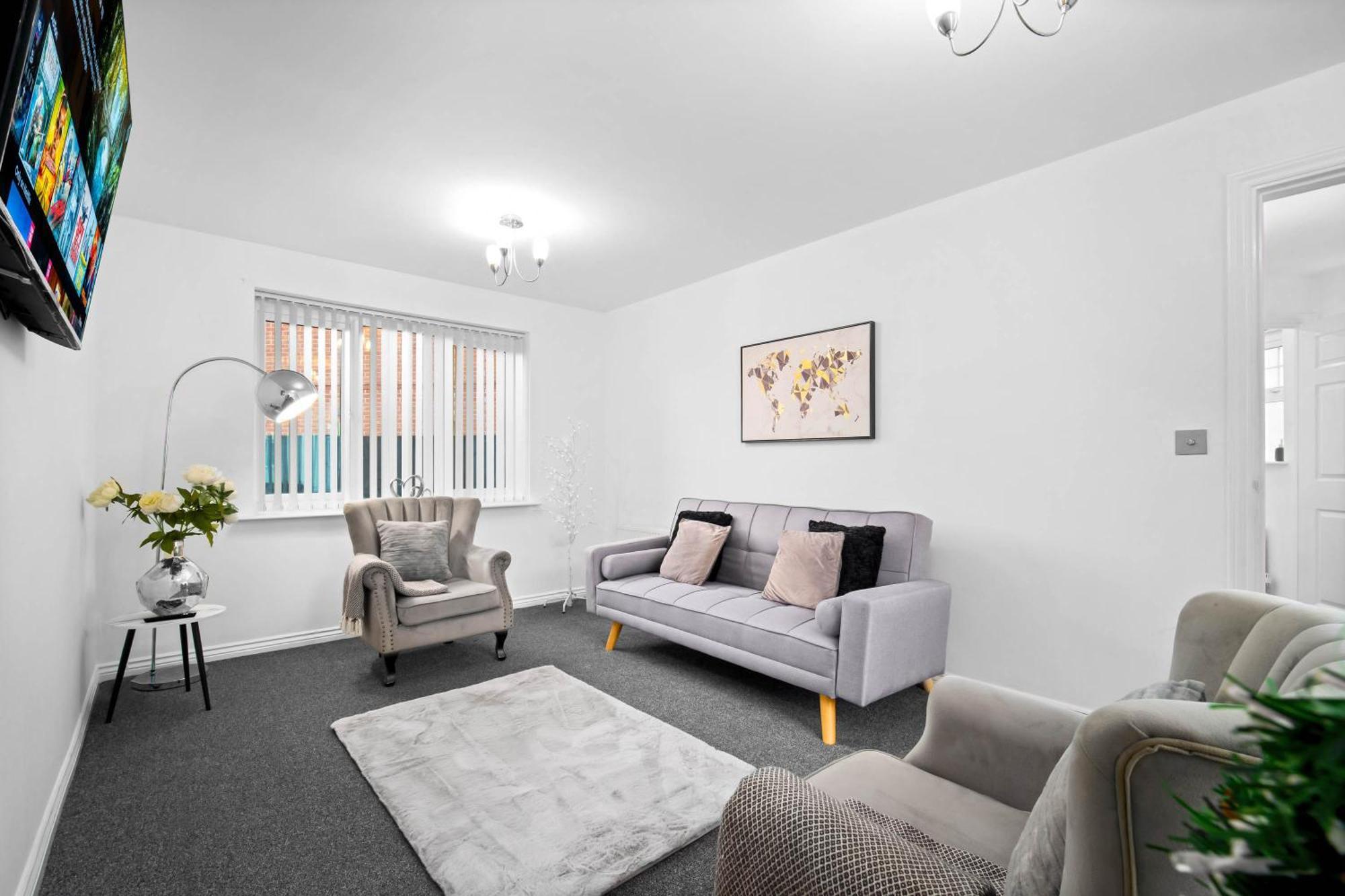 Harmony House 3 Bedroom New Build For Families, Contractors, Black Country Museum Sleeps 6 Tipton Dış mekan fotoğraf